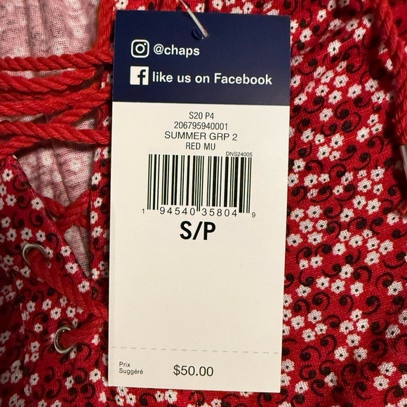 Chaps floral pattern top - Picture 4 of 6